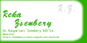 reka zsembery business card